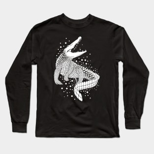 White Crocodile Long Sleeve T-Shirt